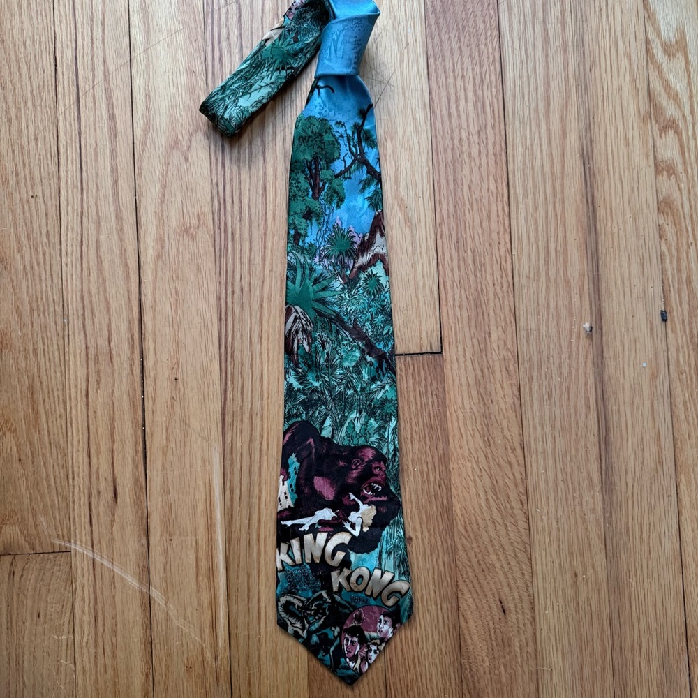 Vintage American Film Classics King Kong Movie Theme Neck Tie